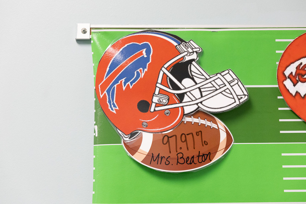 Mrs. Beaton's class enjoying their pizza and ice cream party!