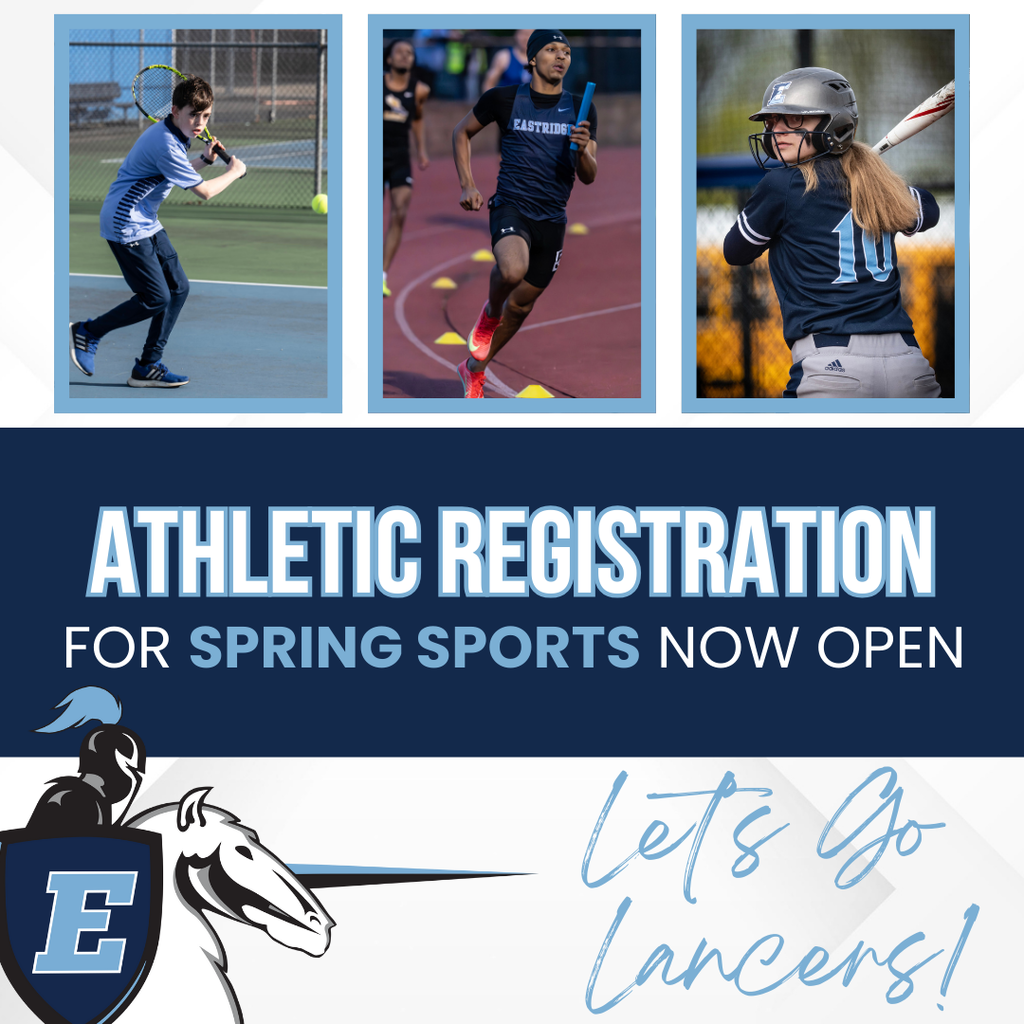 Athletic Registration for spring sports now open lets go lancers!