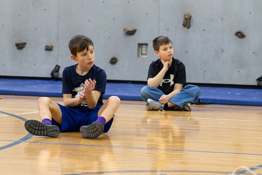 Kids participating in heart healthy activities