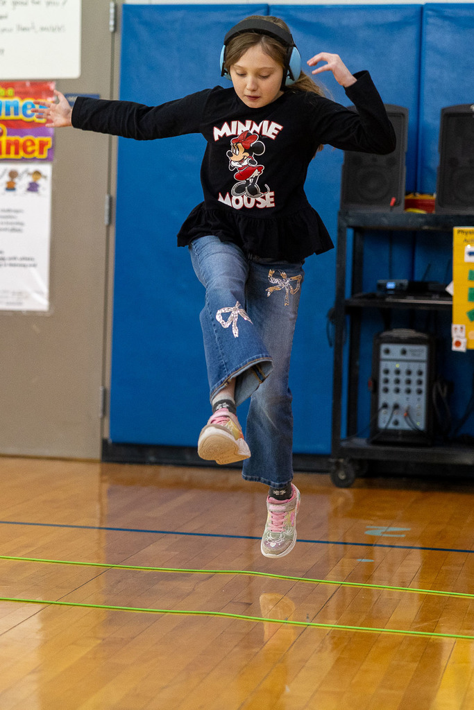 Kids participating in heart healthy activities