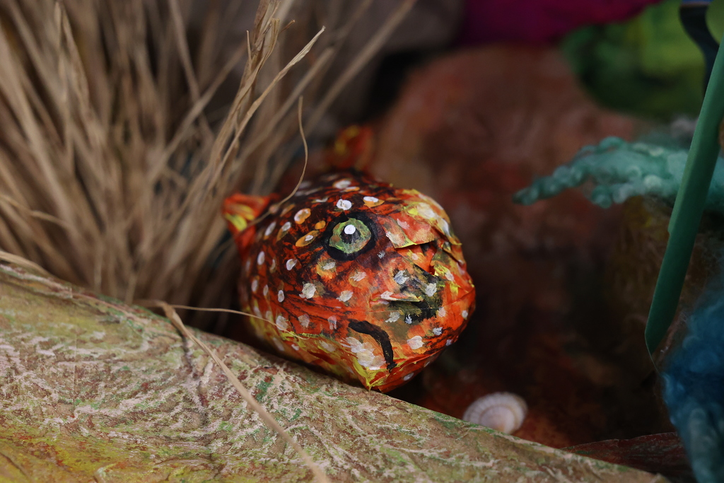 fish project in art exhibit