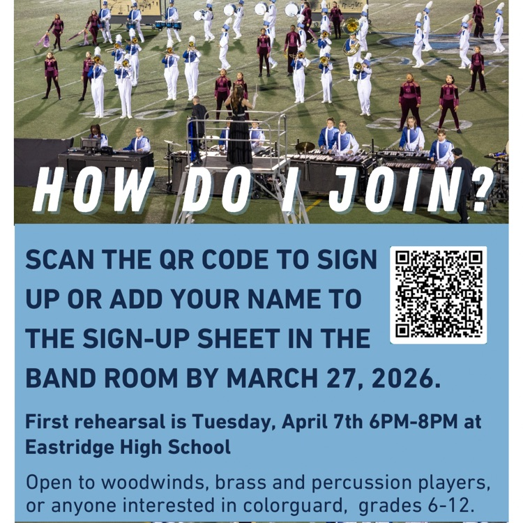 join the marching band 