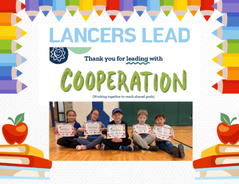 Lancers LEAD thank you for leading with cooperation working together to reach shared goals