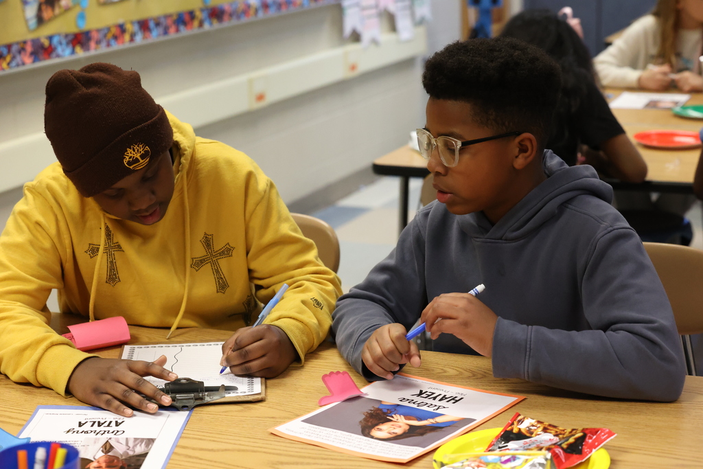 students work on activity 