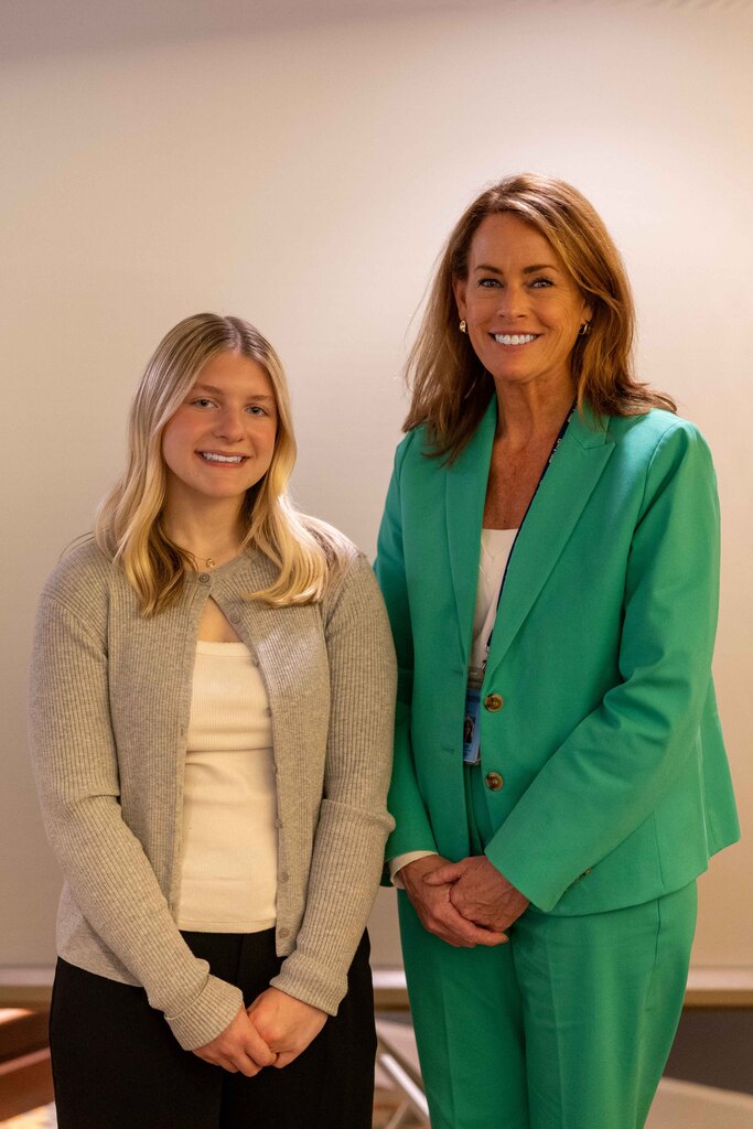 Natalie with Superintendent Grow