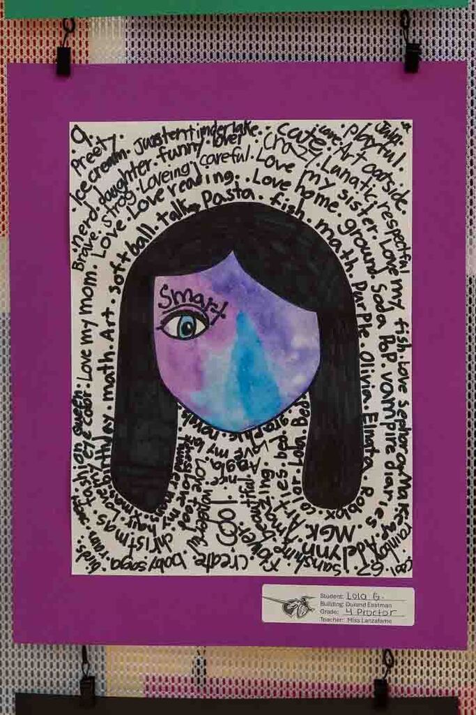 student art on display