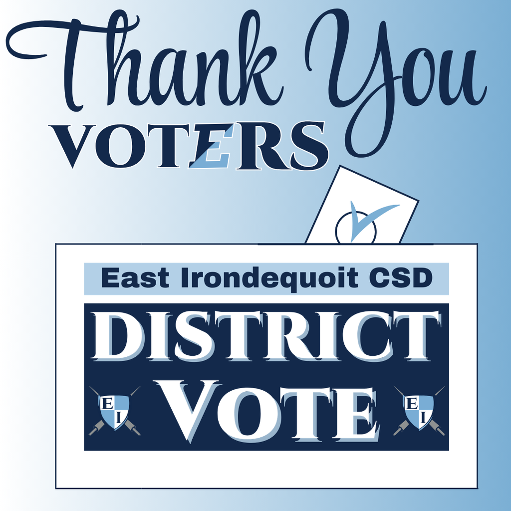 Thank you voters! East Irondequoit CSD District vote