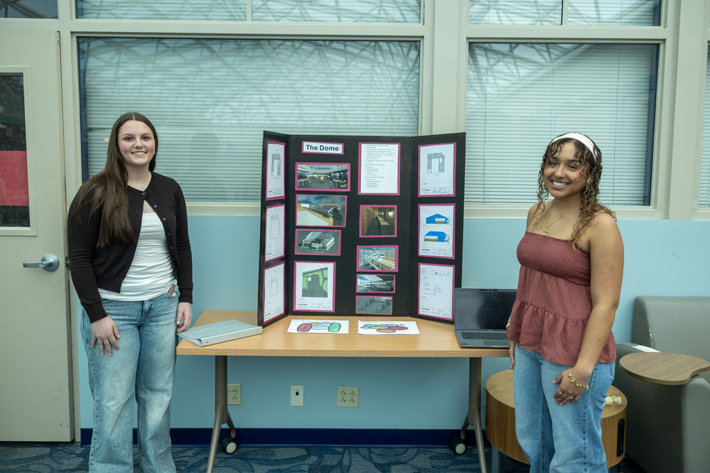 Students presenting their PLTW projects