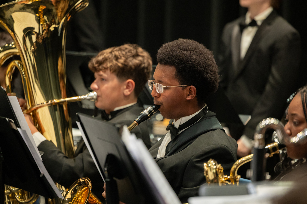 students playing instruments