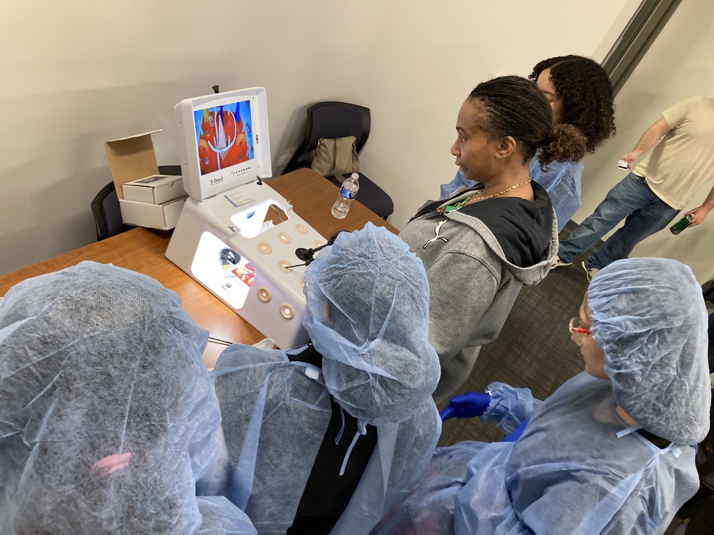 students on Biomedical field trip to Rochester General College of Health Careers