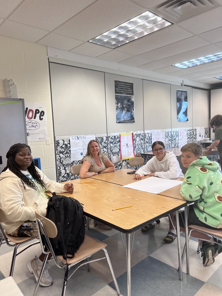 student committee working together to come up with ideas