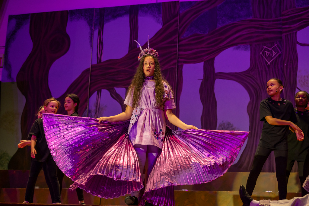 cast of Shrek Jr performing