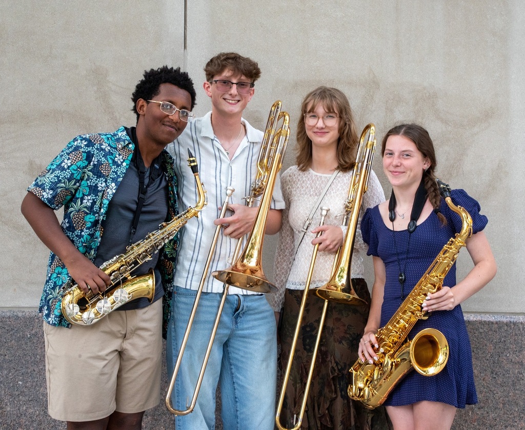 Students at Jazz fest