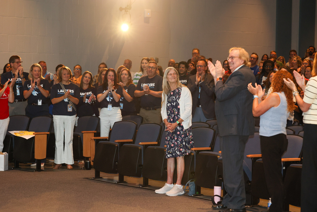 Pat Matin being recognized