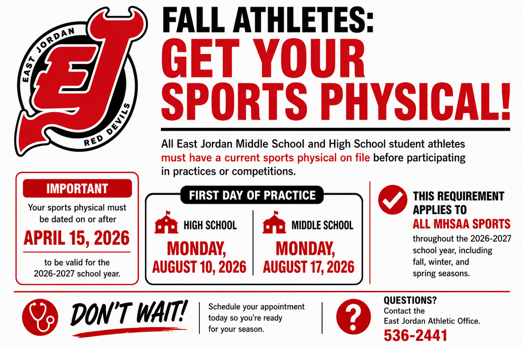 Fall sports - physical needed