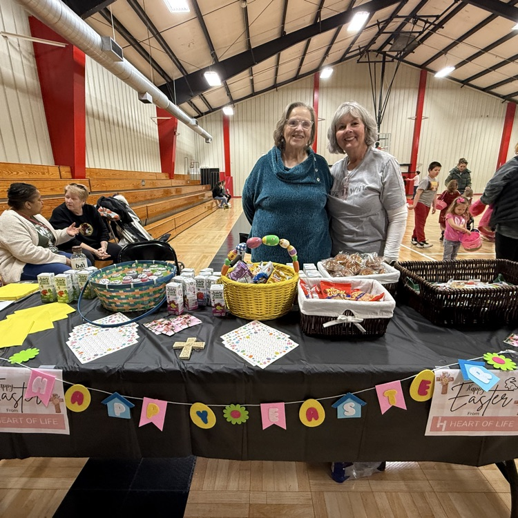 two women at a table