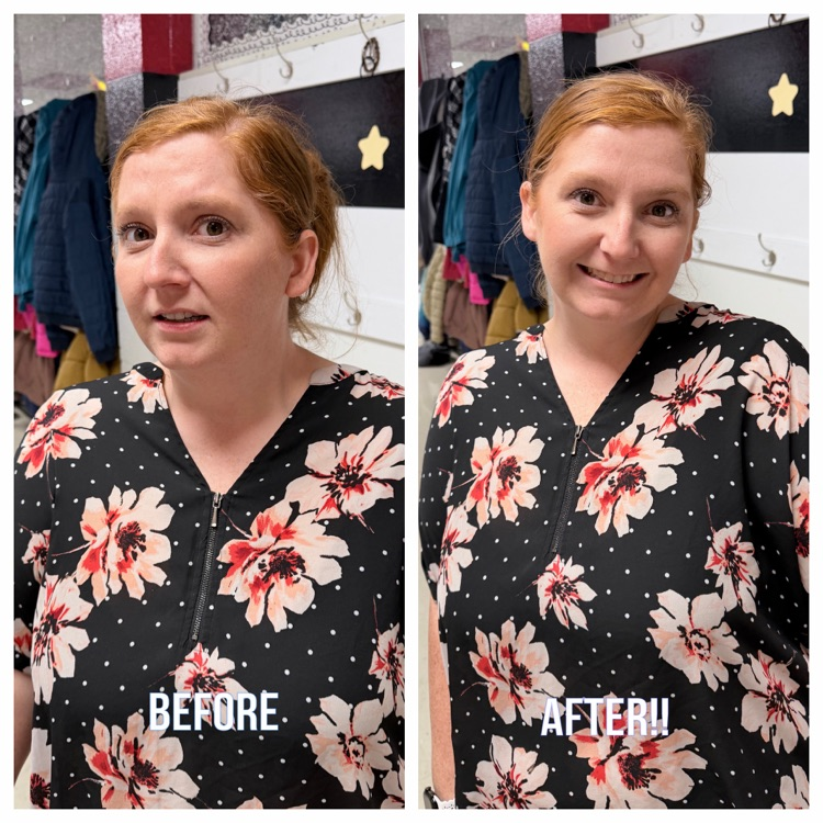 teacher frowning and smiling 