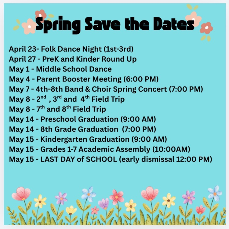 dates for spring 