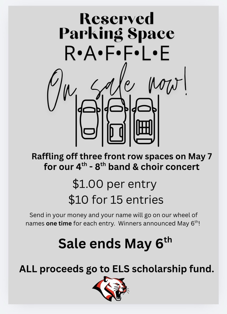 Parking Spot raffle sign