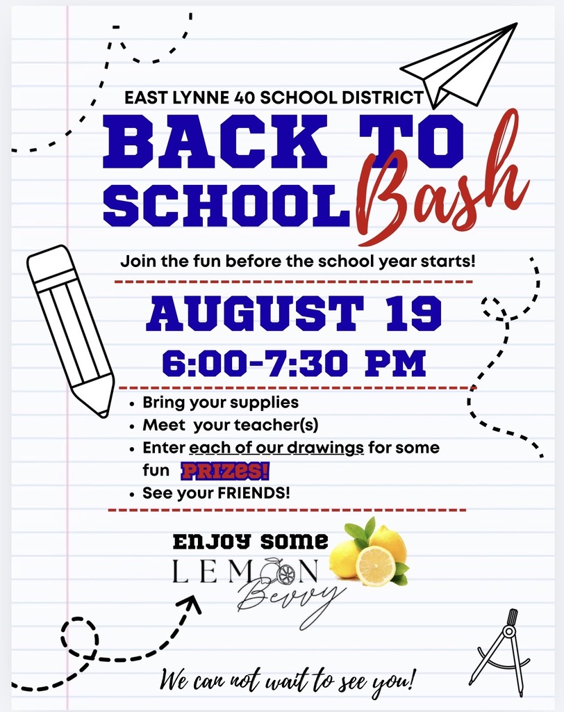 Flyer for back to school bash