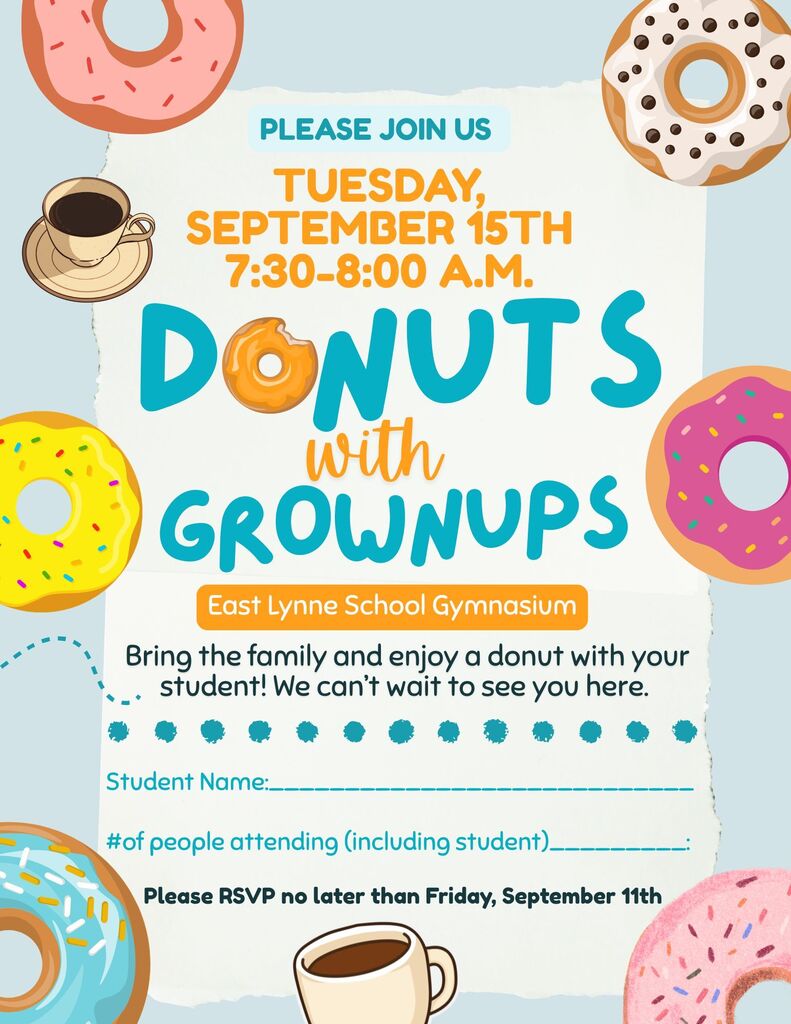Donuts with Grownups Flyer