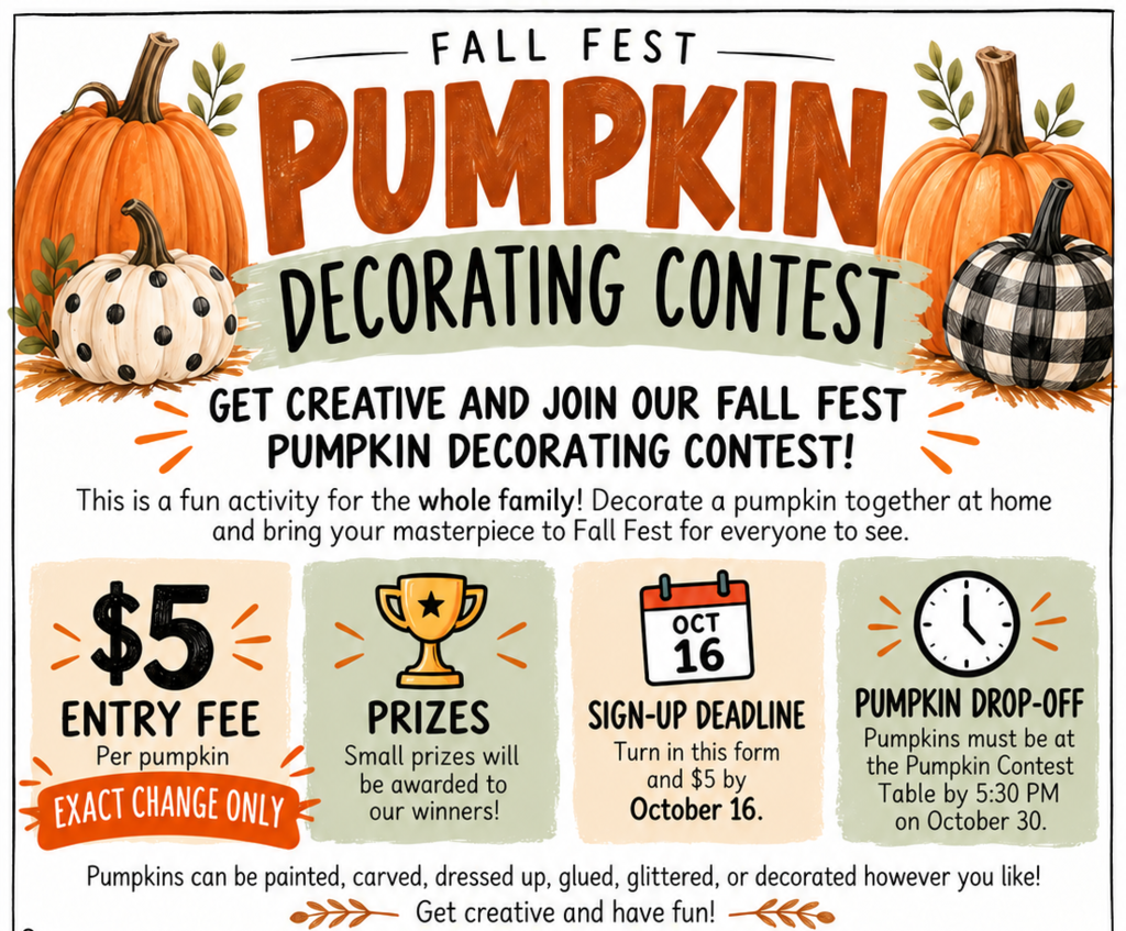 Pumpkin Decorating Contest
