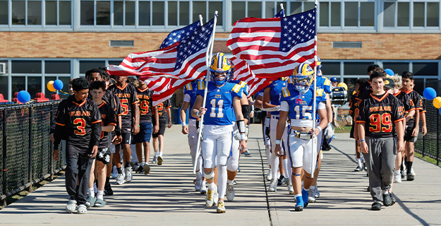 Annual homecoming festivities for the East Meadow High School Jets 