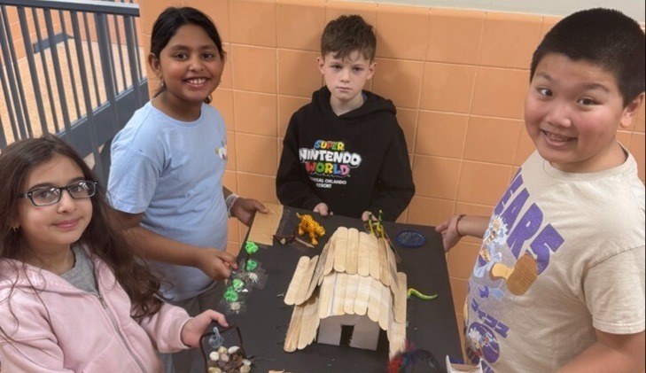 students with project