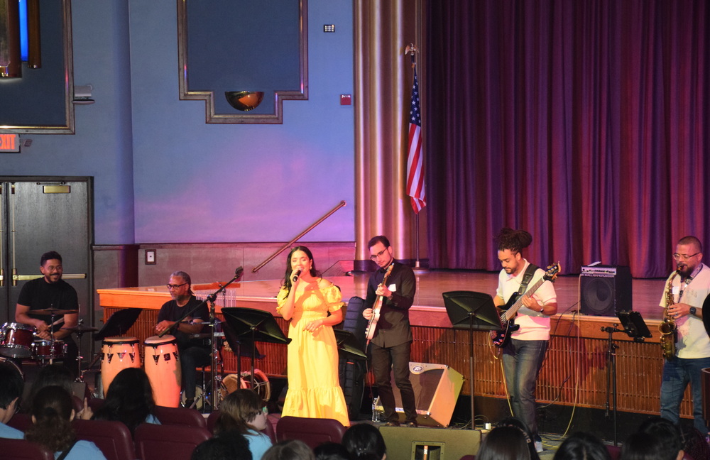 Broadway star visits East Meadow’s Summer Music Program 