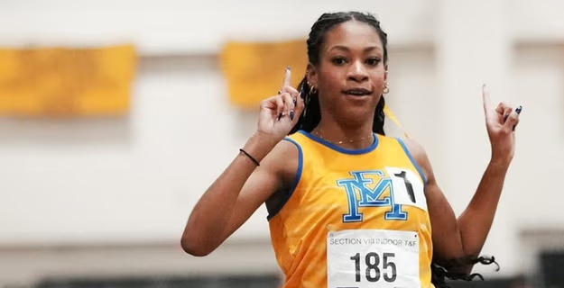 East Meadow track and field's Zaria Hall wins three distance races at Nassau Class A championships