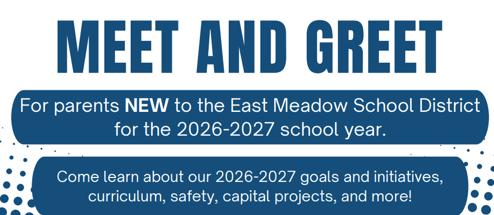 Meet and Greet for parents NEW to the EM School District for the 26-27 school year.