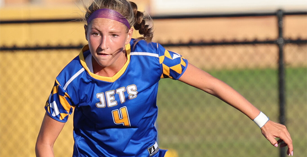 Girl soccer player