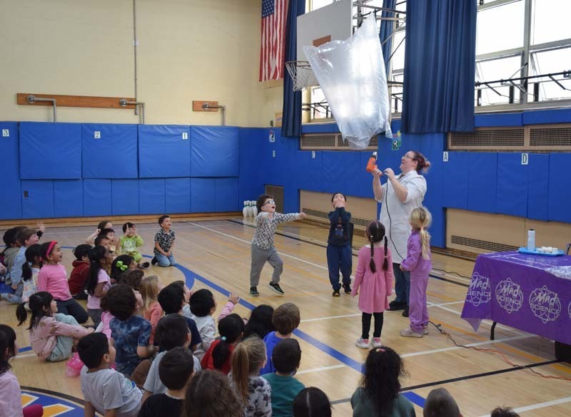 Interactive science assembly at George McVey Elementary School 