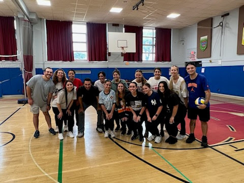 staff volleyball game