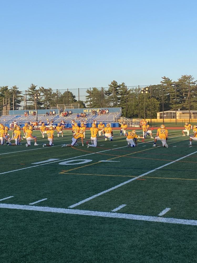 Friday night lights warm up
