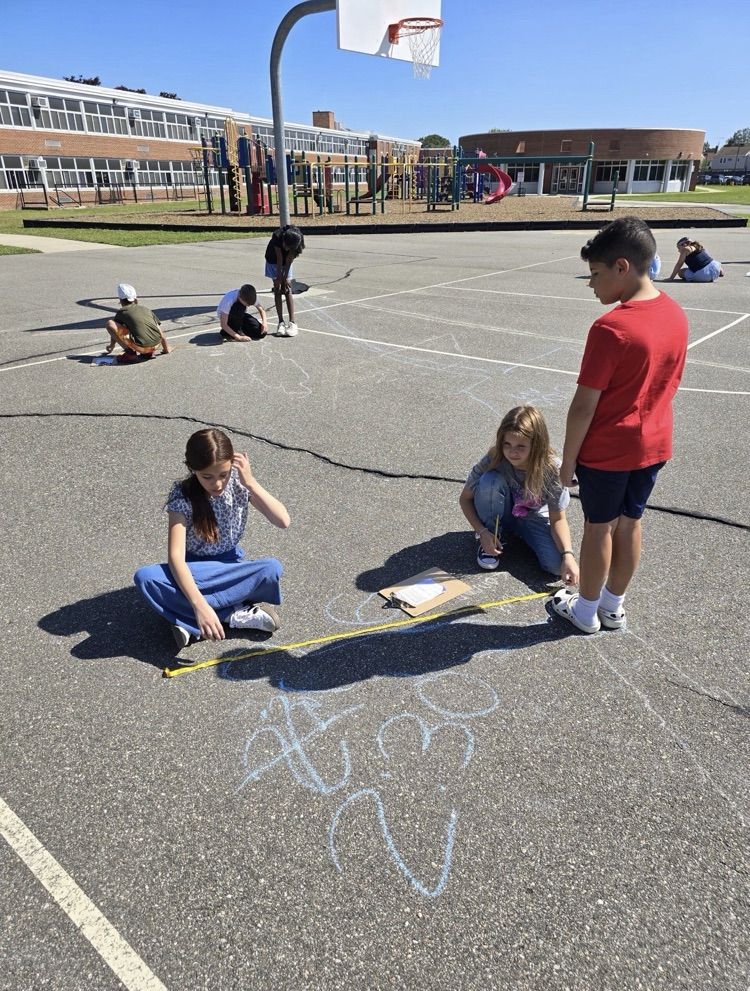 5th Graders investigating shadows