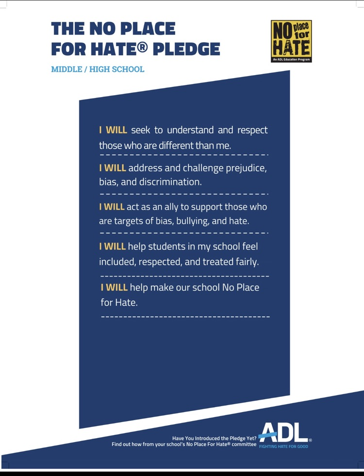 No Place for Hate Pledge