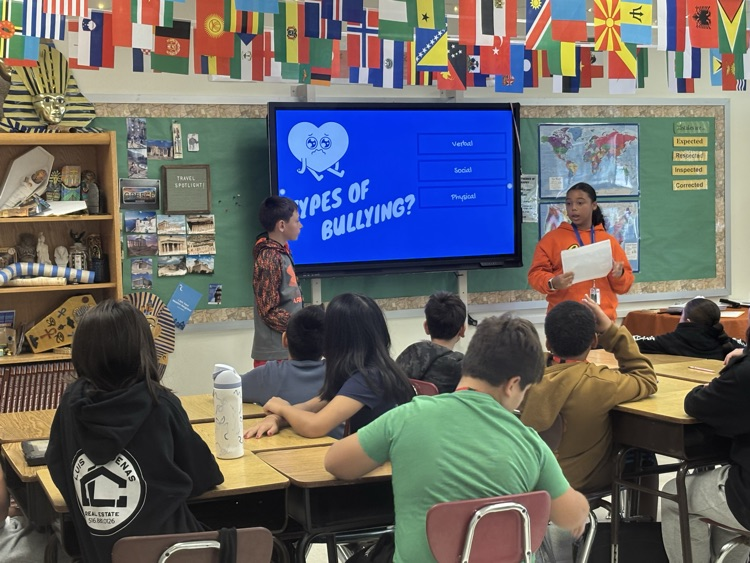 To celebrate Unity Day, sixth graders expressed what acceptance, inclusion, and kindness mean to them through creative writing, art, and music—guided by our Peer Helpers!