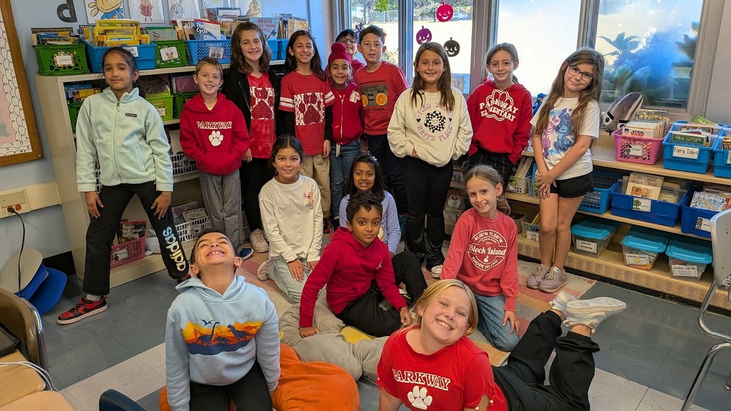 students wearing red for red ribbon week