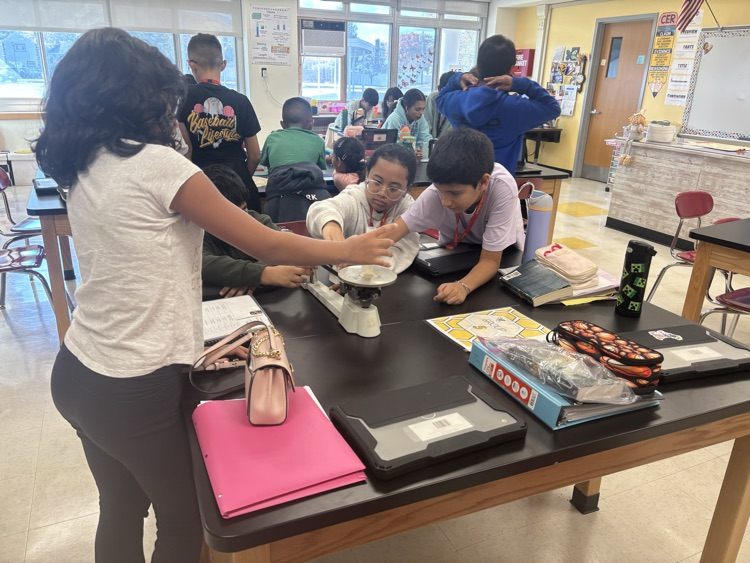 Sixth-grade scientists in action! ⚾🎾 Using scientific tools, students explored volume and mass to uncover which is denser — a baseball or a tennis ball. The results might surprise you!