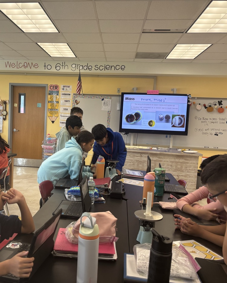 Sixth-grade scientists in action! ⚾🎾 Using scientific tools, students explored volume and mass to uncover which is denser — a baseball or a tennis ball. The results might surprise you!