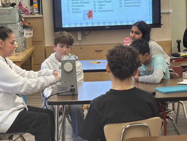 Our Family & Consumer Science students are exploring careers in fashion!  They are learning sewing skills and getting ready to design and sew their own aprons.  Creativity in action! 🧵✂️