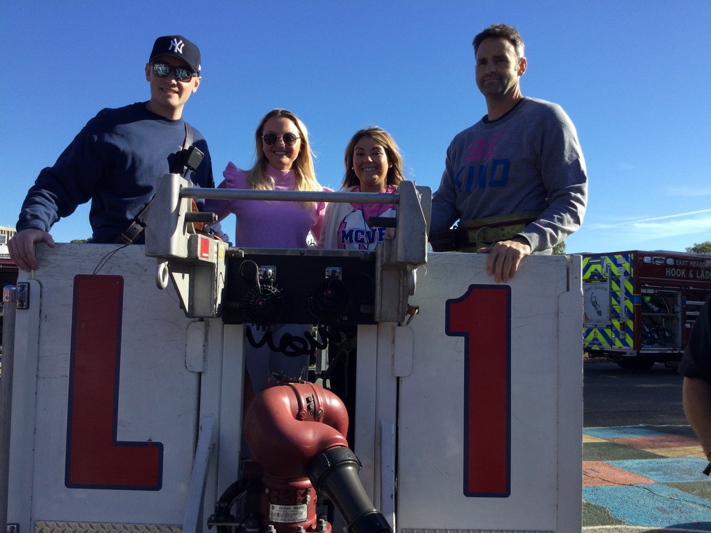 3aMcVey students learning about fire prevention.
