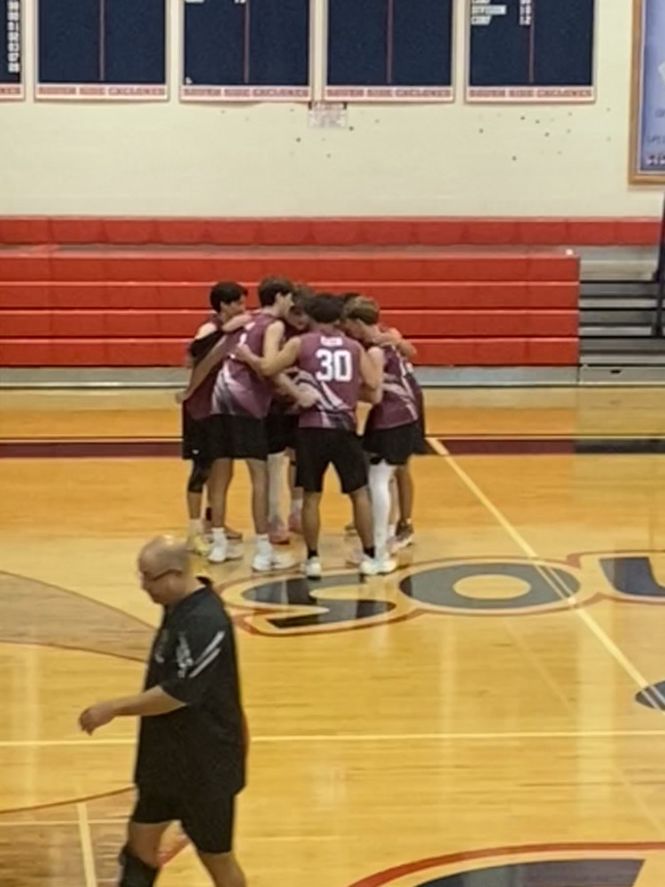 Clarke Volleyball Team Huddle