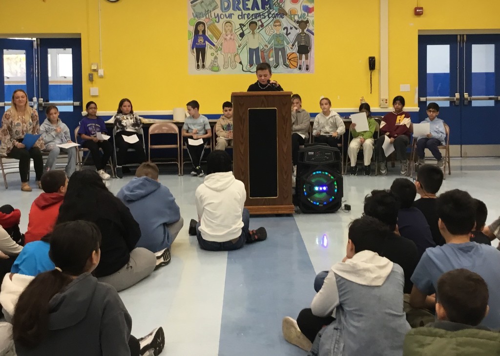 Student Council election speeches.