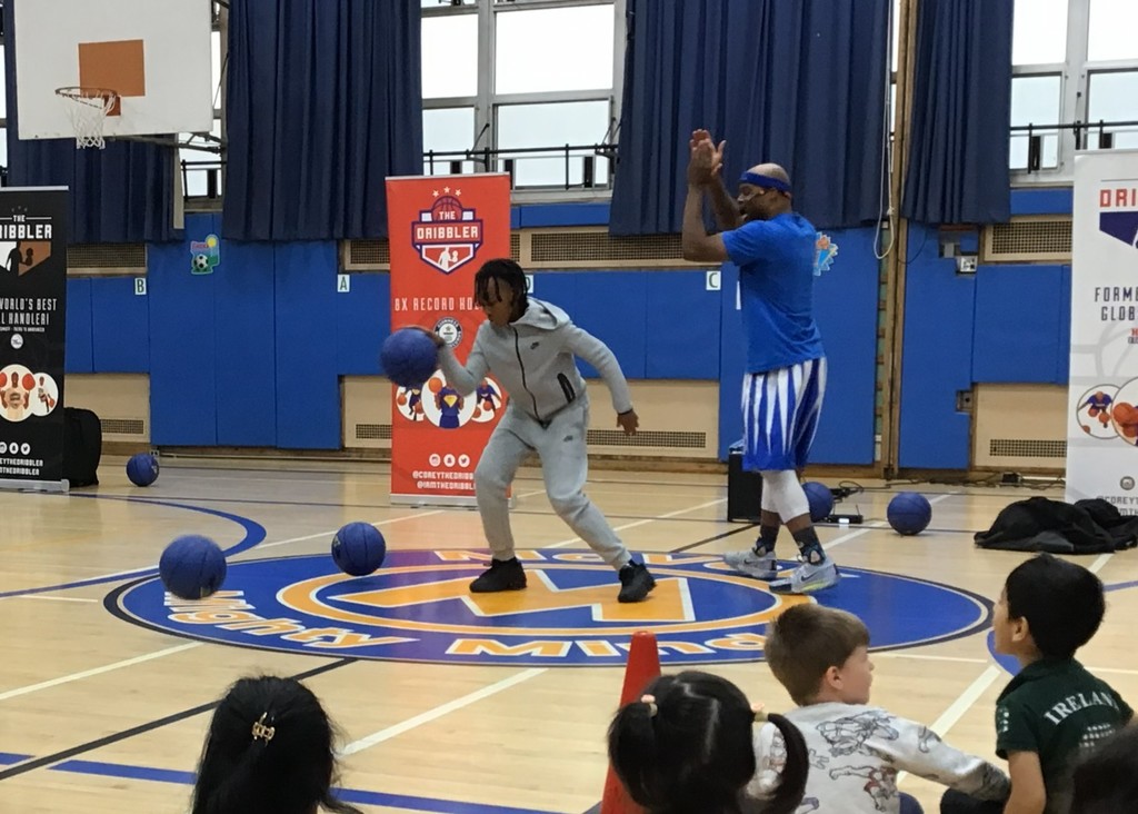 Corey the Dribbler visit McVey.