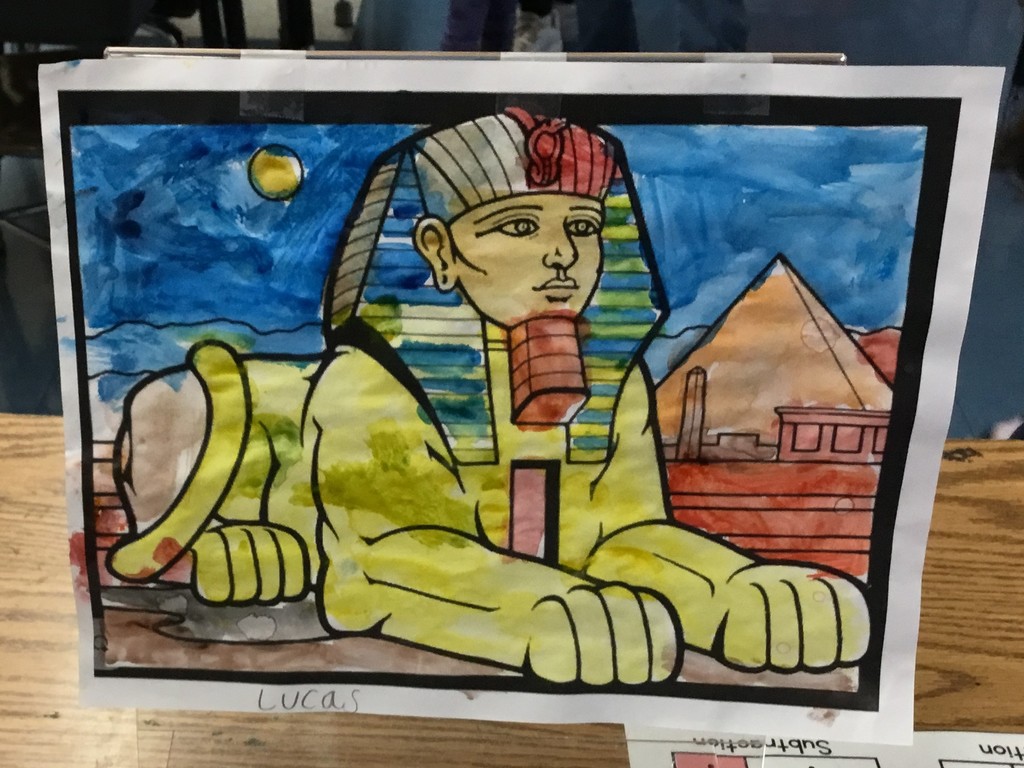 First grade at McVey learning about Egypt.