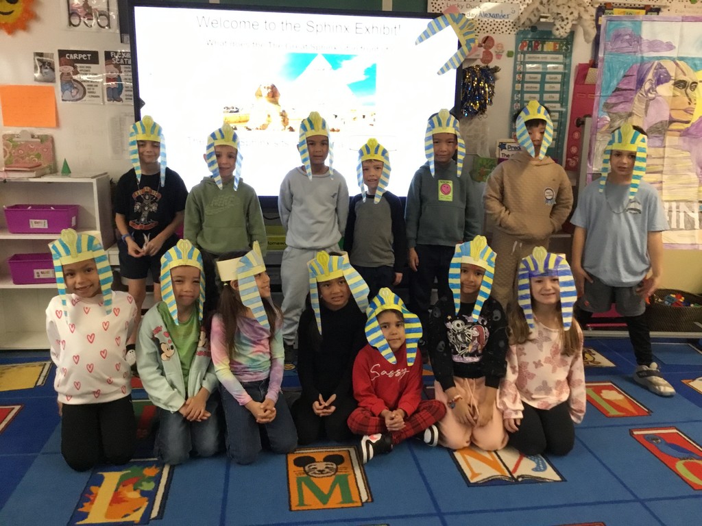 First grade at McVey learning about Egypt.