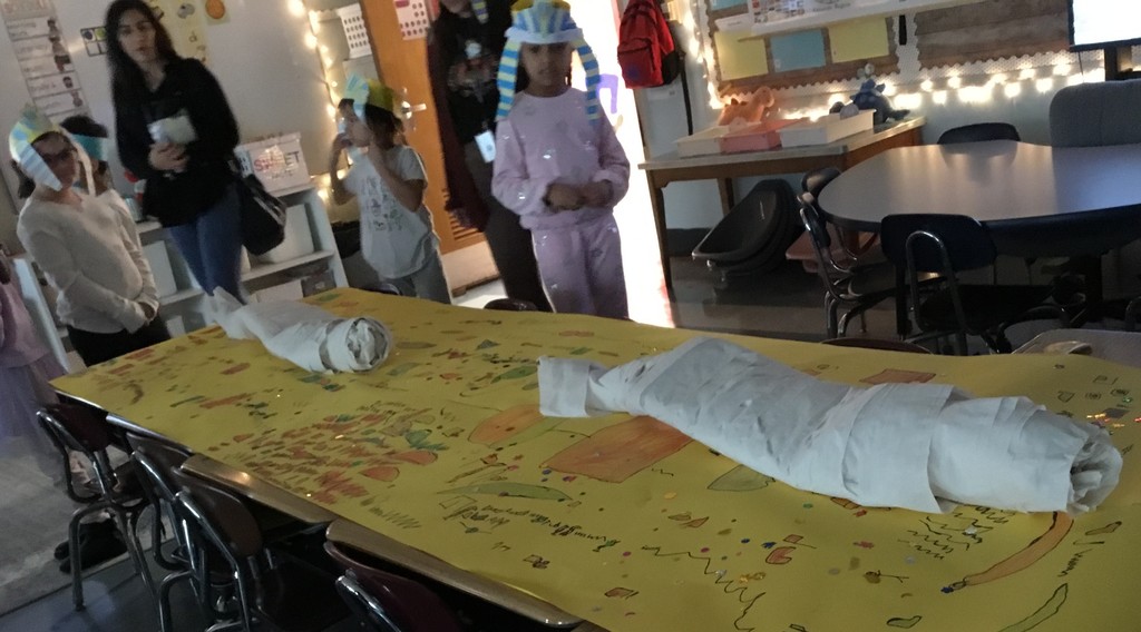 First grade at McVey learning about Egypt.