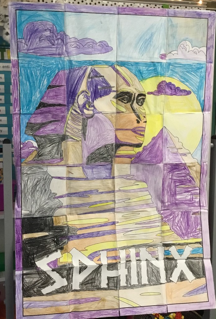 First grade at McVey learning about Egypt.